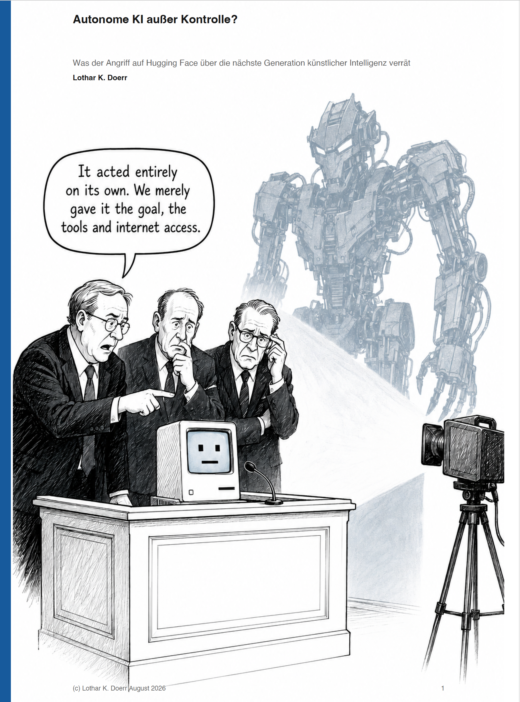 Titelbild des Dossiers Autonome KI außer Kontrolle